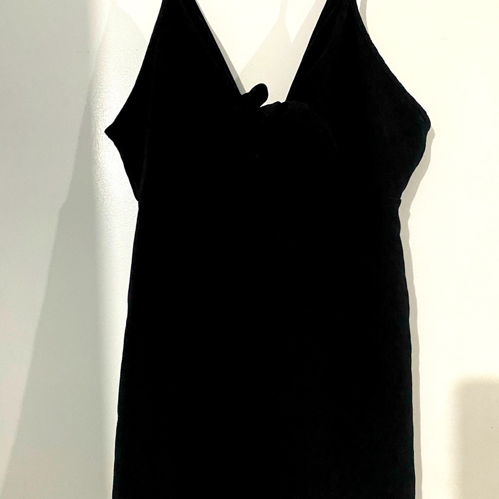 Knot black jumpsuit/romper